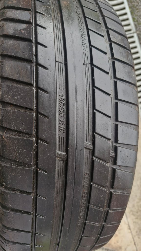 image for Part worn 185 55 R16 tyre
