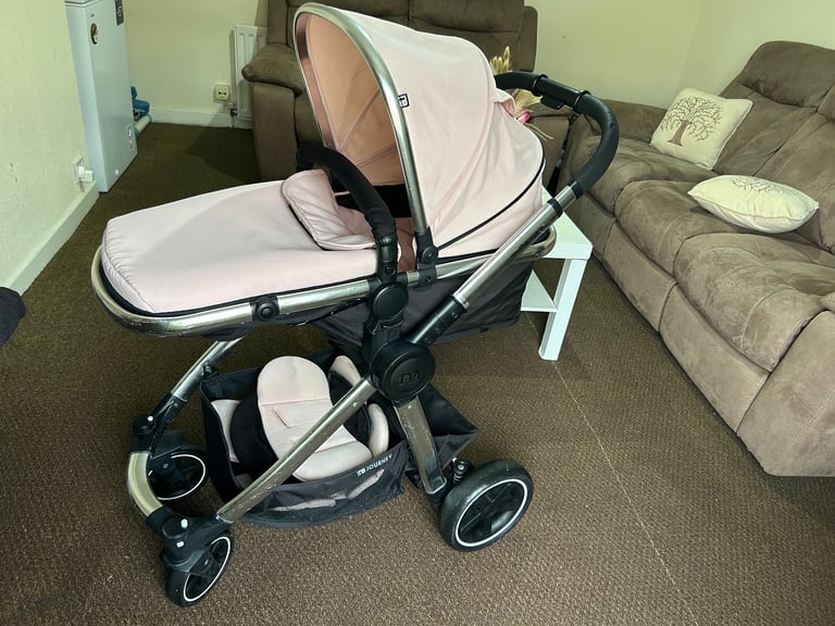 image for Mothercare Journey Pram and Pushchair Blush Pink.