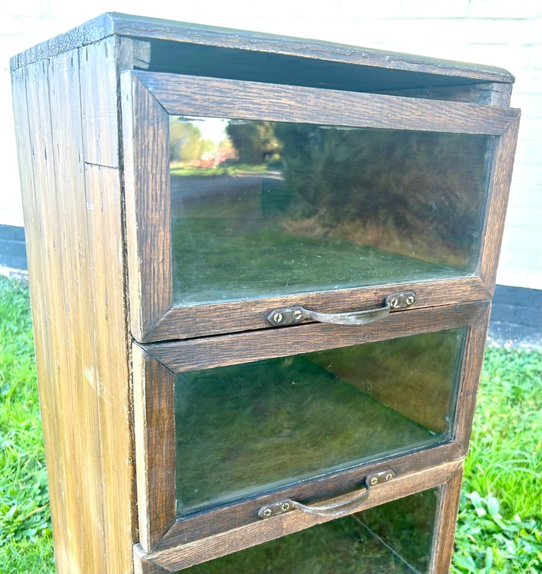 Five drawer filing cabinet bedside wooden desk industrial antique vintage haberdashery desk office