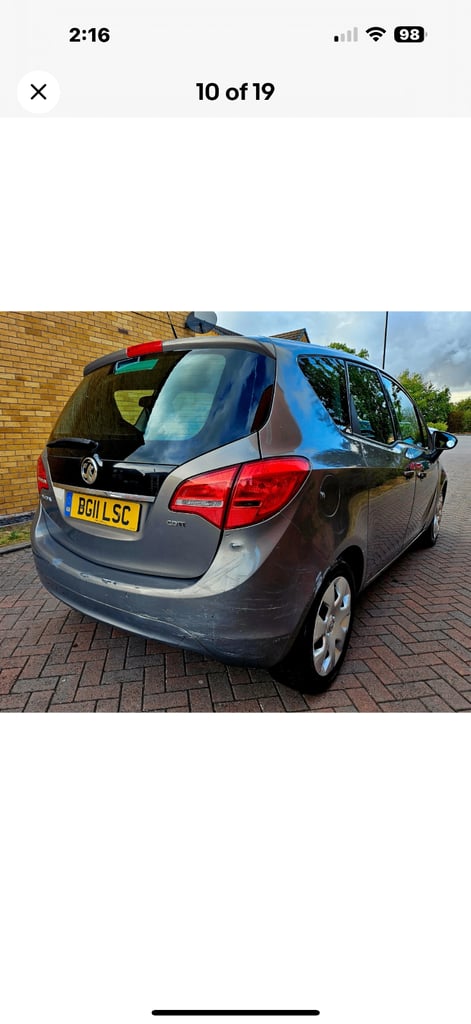 VAUXHALL MERIVA EXCLUSIVE 