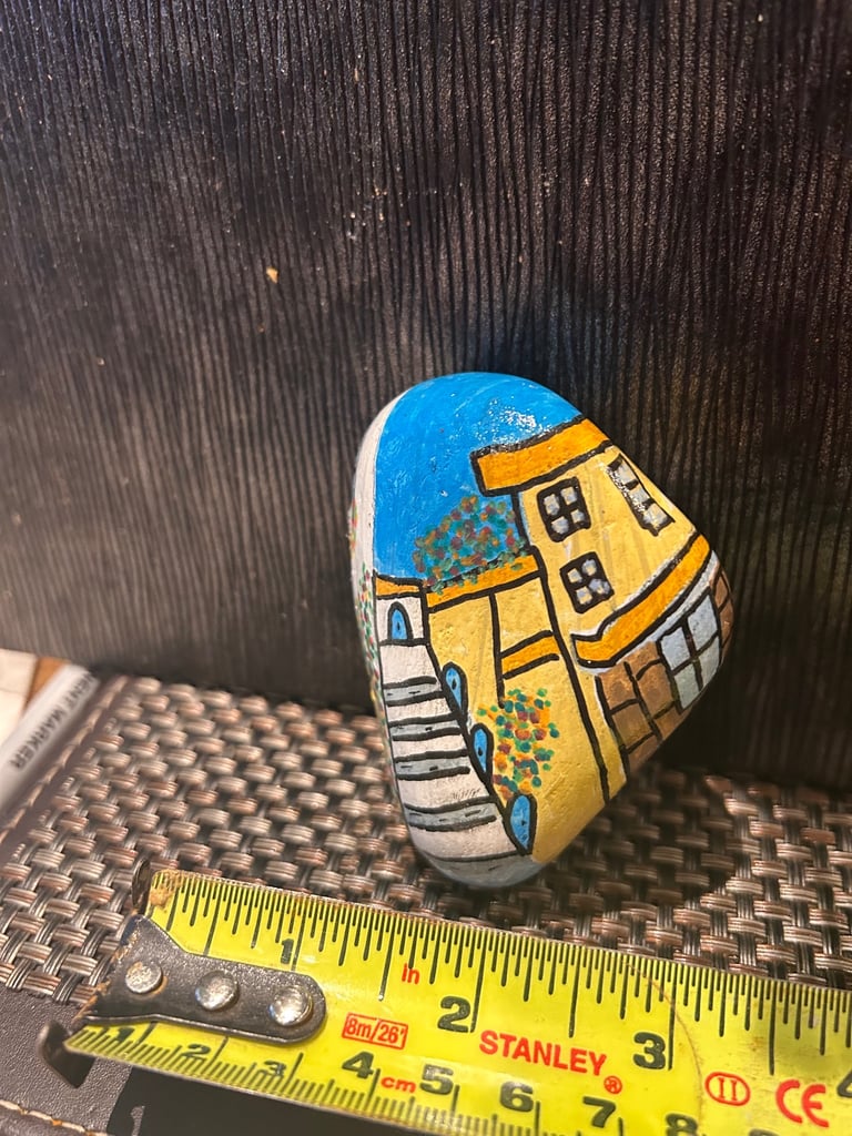 image for Holiday villa painted rock 