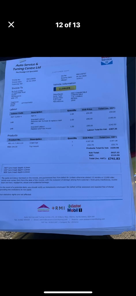 Mini Cooper convertible 