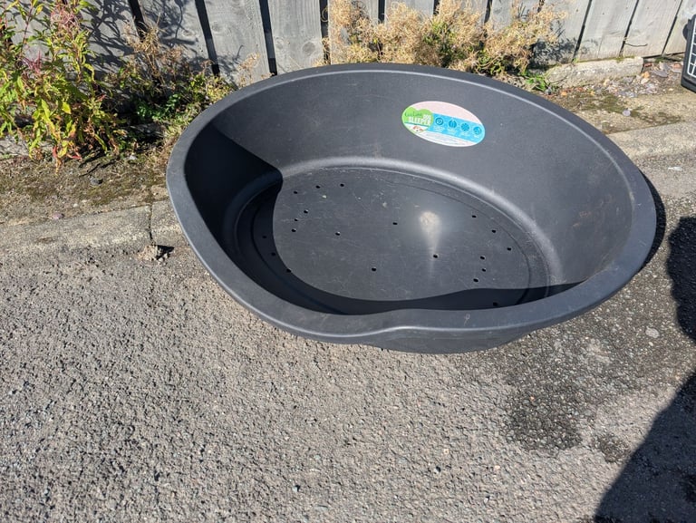 Large plastic dog bed
