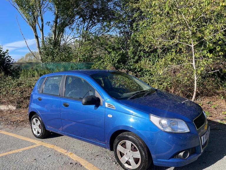 CHEVROLET AVEO 1.2 11 REG BLUE 5 DOOR GENUINE 30249 MOT JUNE 27TH 2026 TAX £165 LOW INSURANCE 50+MPG