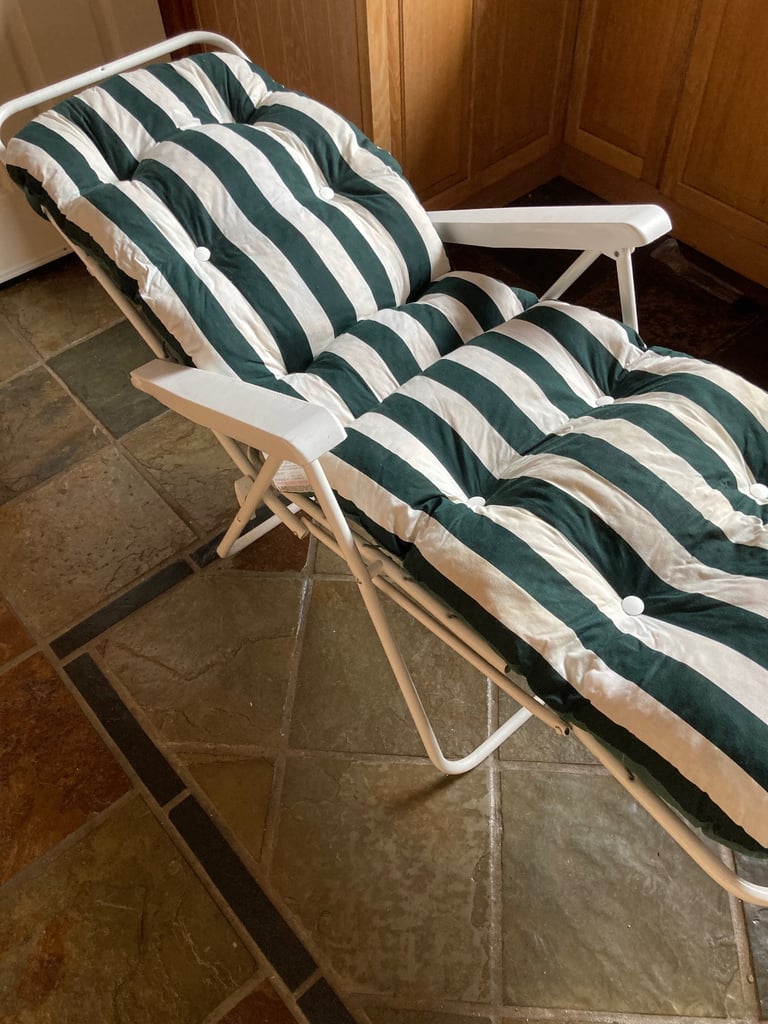 Reclining padded Sun loungers x 2