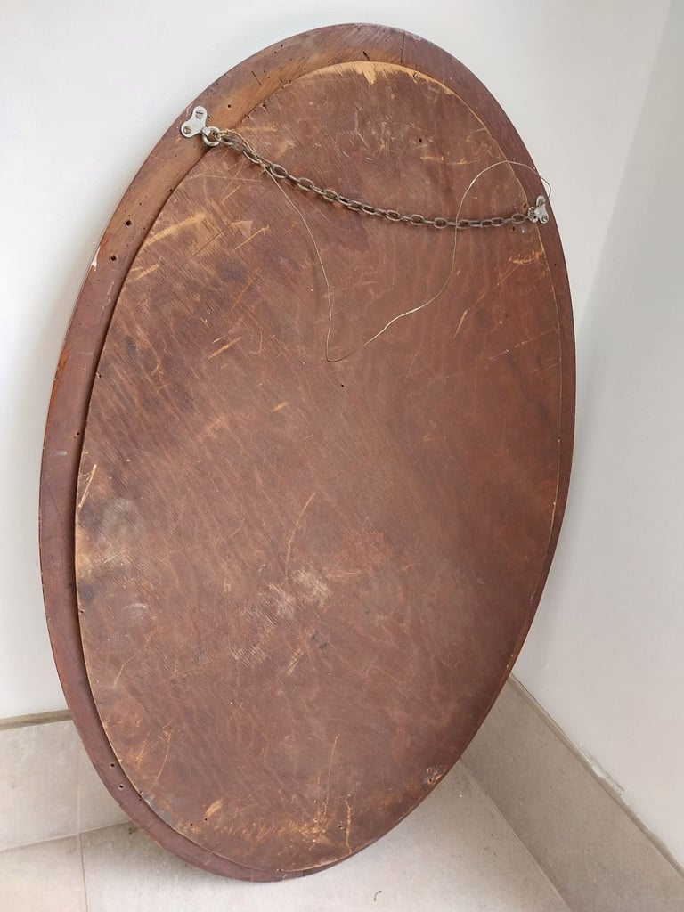 Vintage oval mirror 
