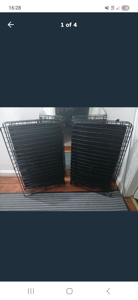 Home bargains x2 medium dog crates