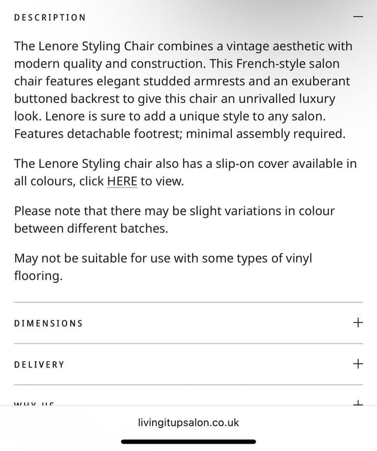Selling 3 Hairdressers Chairs’