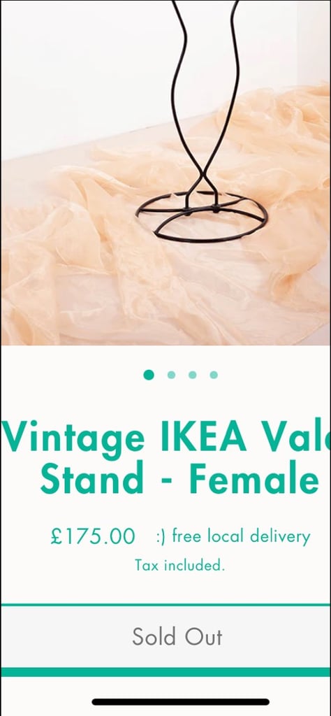 Retro IKEA Metal Lady Clothes Stand