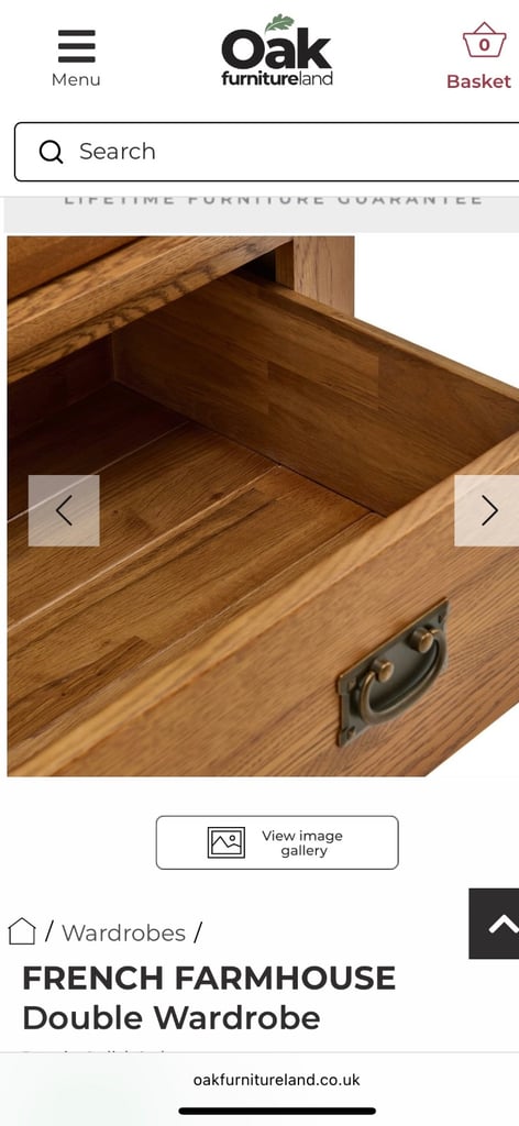 Oak furniture land wardrobe 