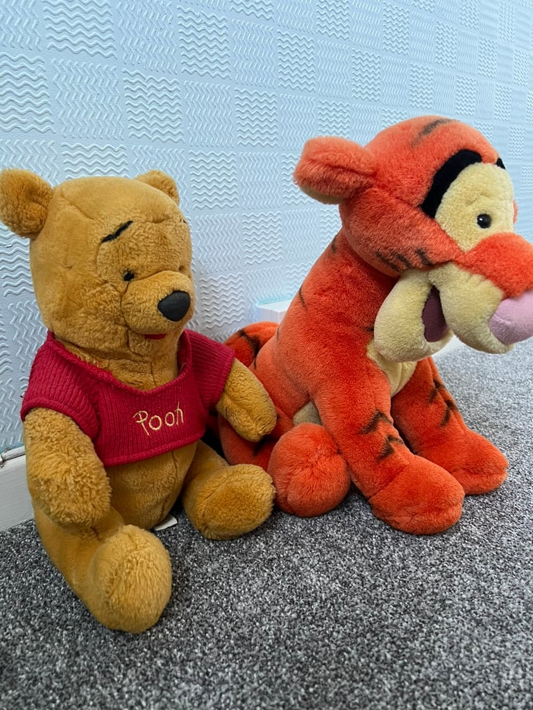 Winnie the Pooh and Tigger soft toys 