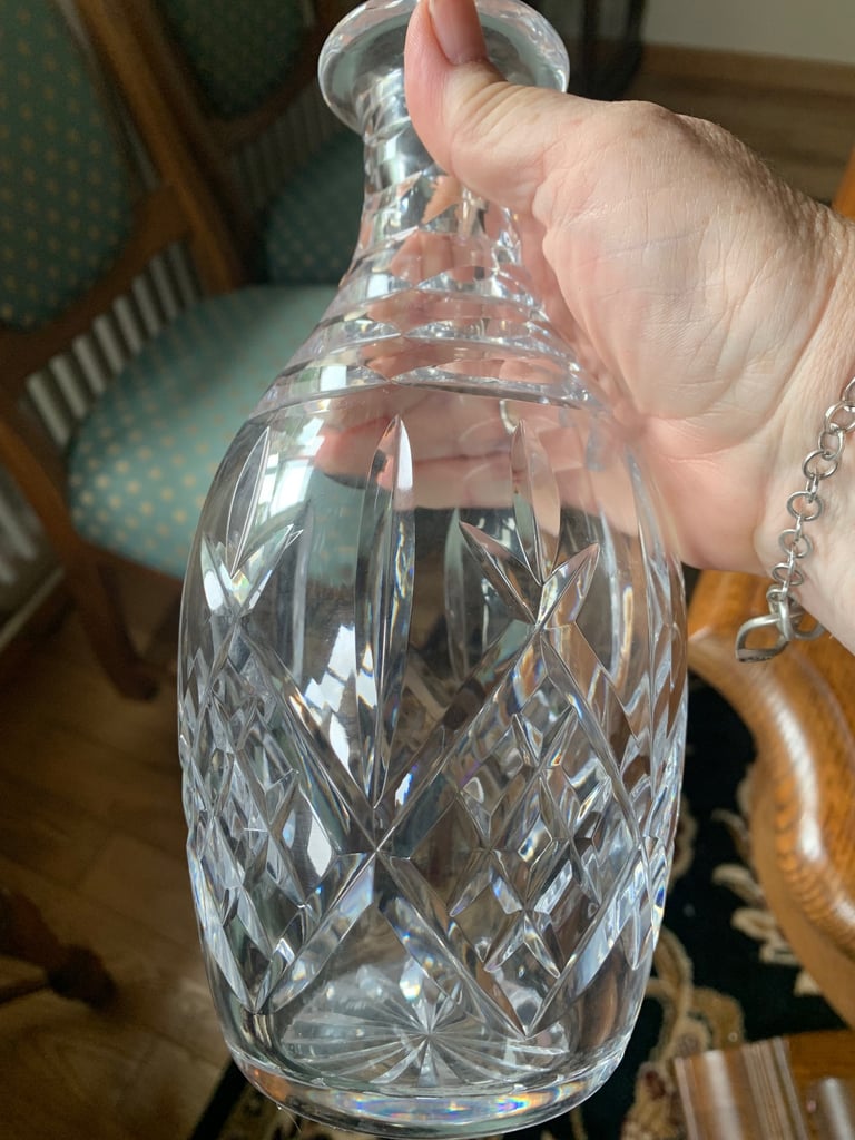 Vintage Royal Doulton Crystal Decanter with Stopper Juno Design