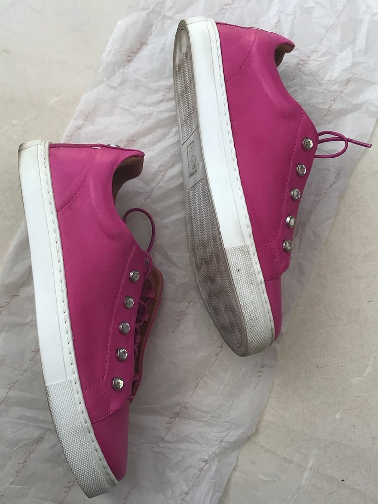 LADIES FUCHSIA PINK TRAINERS - SIZE 41 - MODA IN PELLE