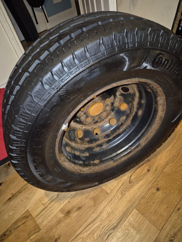 Van Motorhome spare wheel and tyre