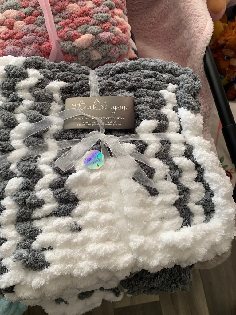  baby blankets hand knitted 