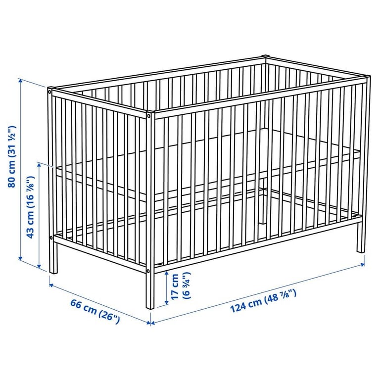Baby cot bed - beech 