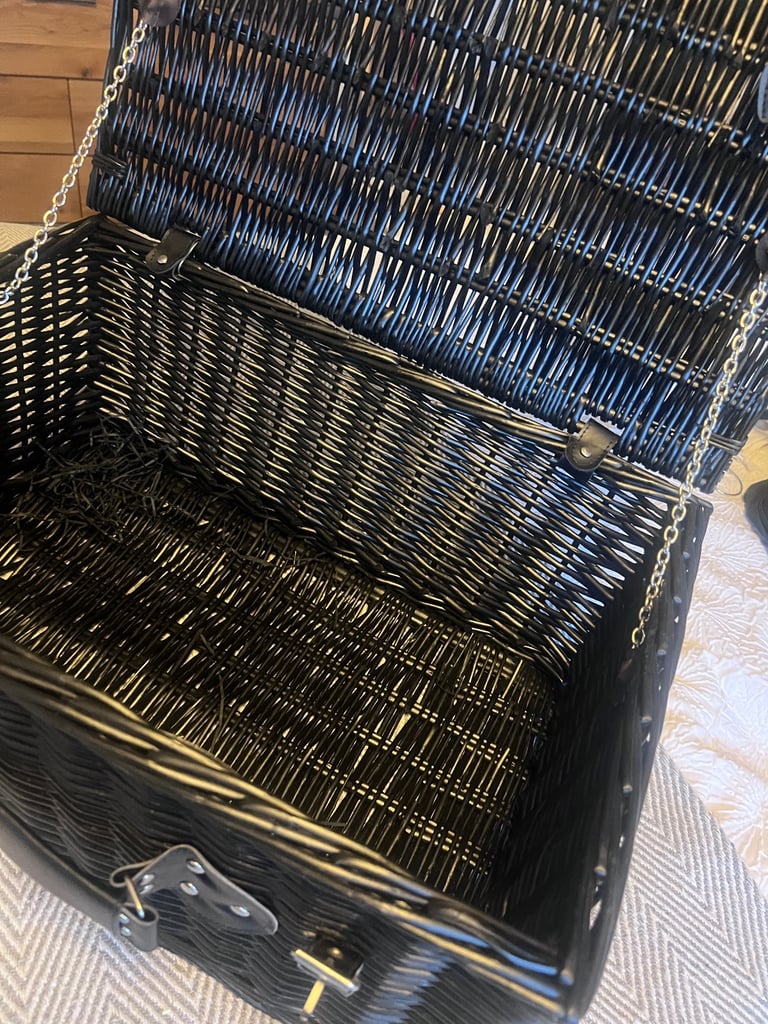 Stylish Black Wicker Hamper