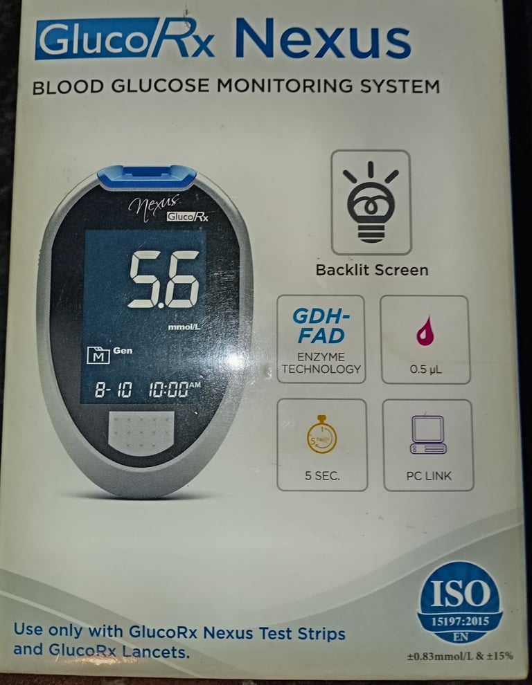 image for GlucoRx Nexus Blood Glucose Monitoring System