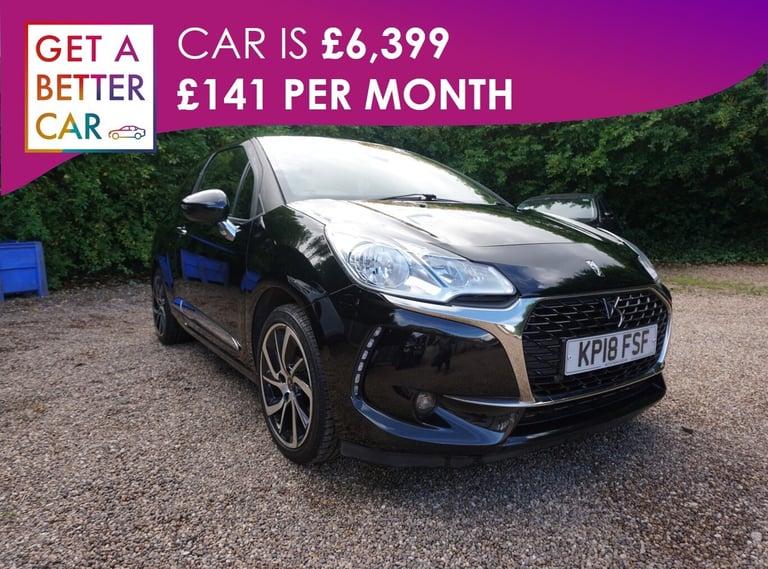 image for 2018 DS Automobiles DS 3 1.2 PureTech 82 Connected Chic 3dr HATCHBACK Petrol Manual