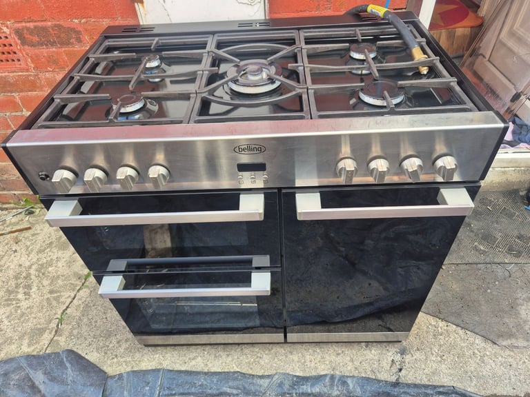 image for belling db490dft with gouarmet dual range cooker ready for use 