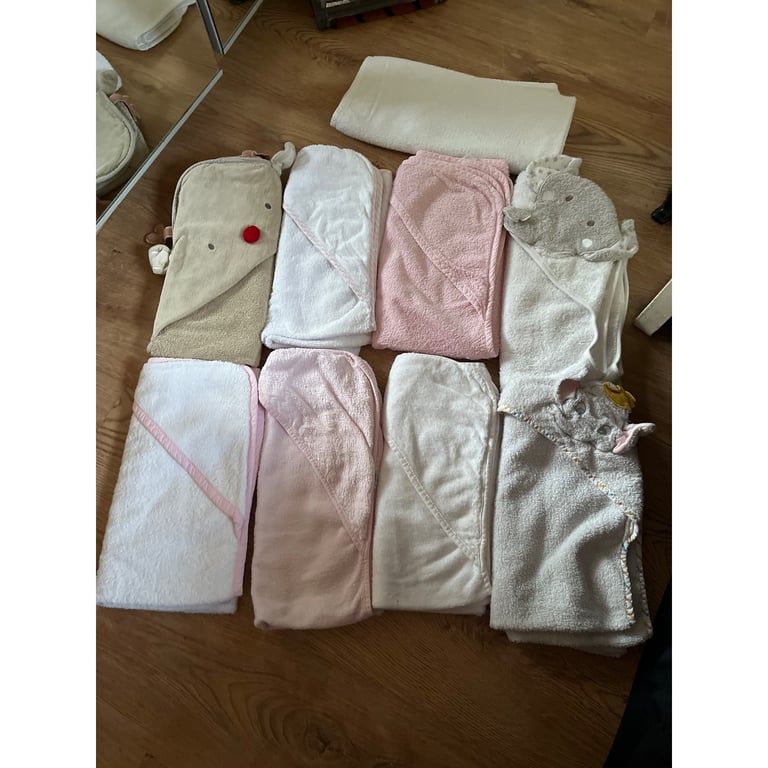 9 -Baby girl towels 