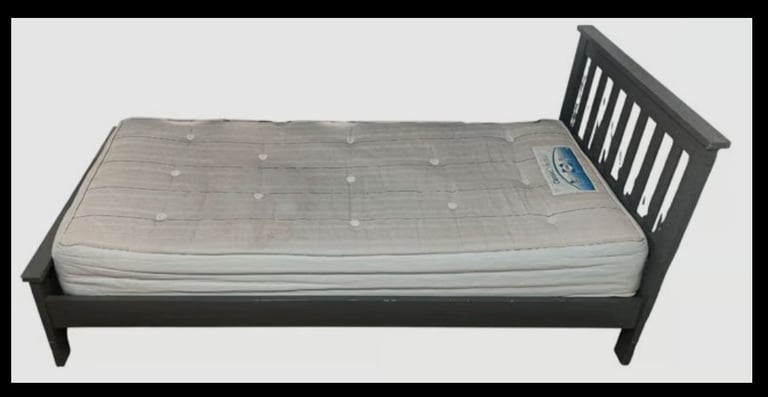 image for Single Bed & Mattress Set – 90x190 cm