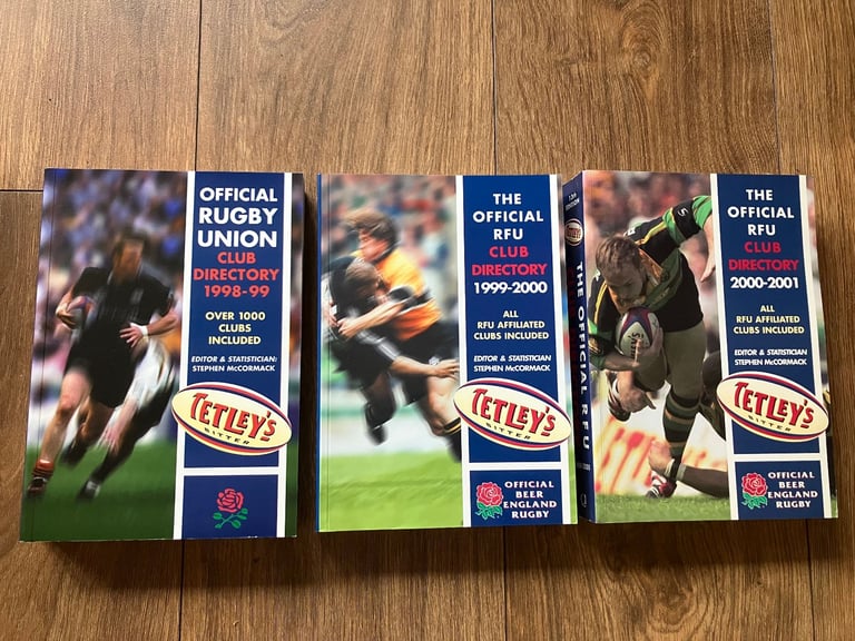 10 Rugby Yearbooks - Rugby Union Club Directories and International Rugby Yearbooks