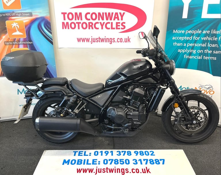 Honda CMX1100 REBEL DCT, 2022(22), ONLY 5,165 MILES, FSH, IMMACUALTE BIKE, £6895