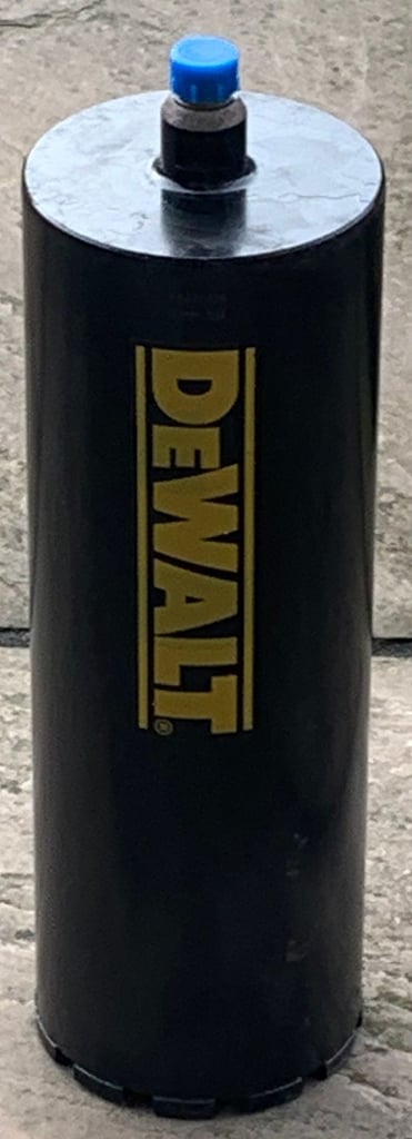 image for DeWALT 127MM X 350MM LONG 50645108 WET DIAMOND CORE BIT 1/2" BSP MALE