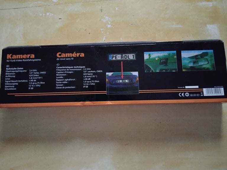 Car rear number plate holder with camera