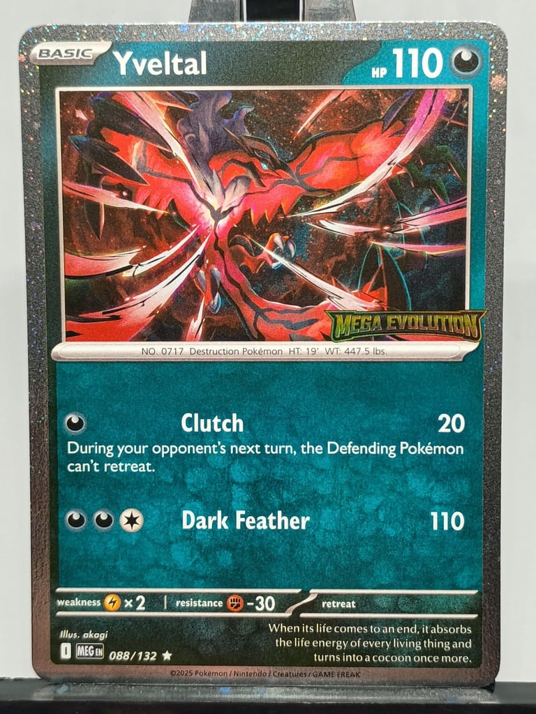 image for Pokémon Card Yveltal Mega Evolution Stamp