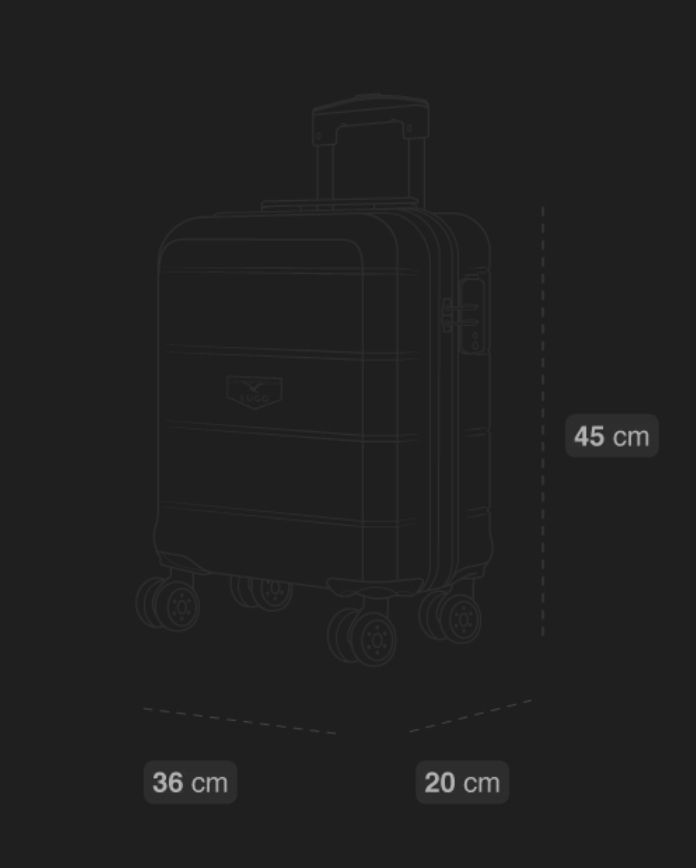 A new still packed cream x brown 2 pcs hard shell suitcase set it is 