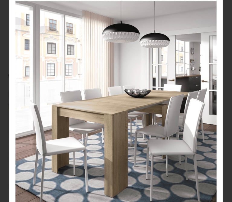 image for Nordic Grande Junior Giant Extending Oak Effect Dining Table