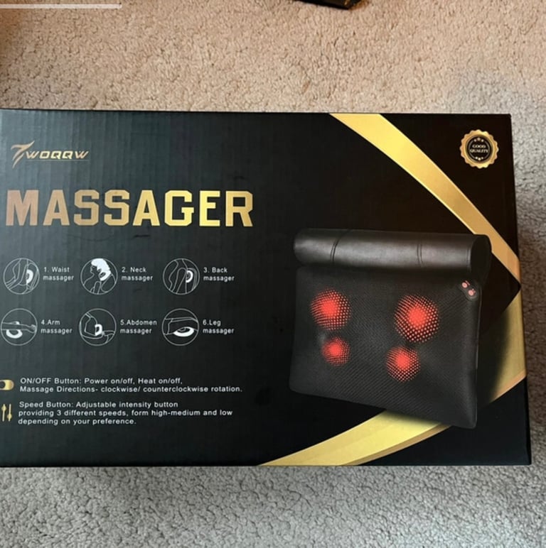 image for Shiatsu Neck and Back Massager Pillow with he’s t