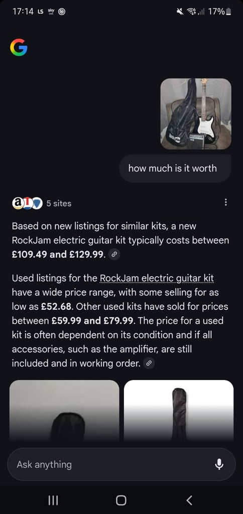 RockJam Electric Guitar Kit 
