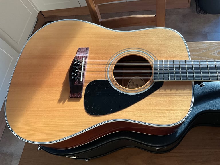 image for Yamaha 12 string guitar and deluxe case