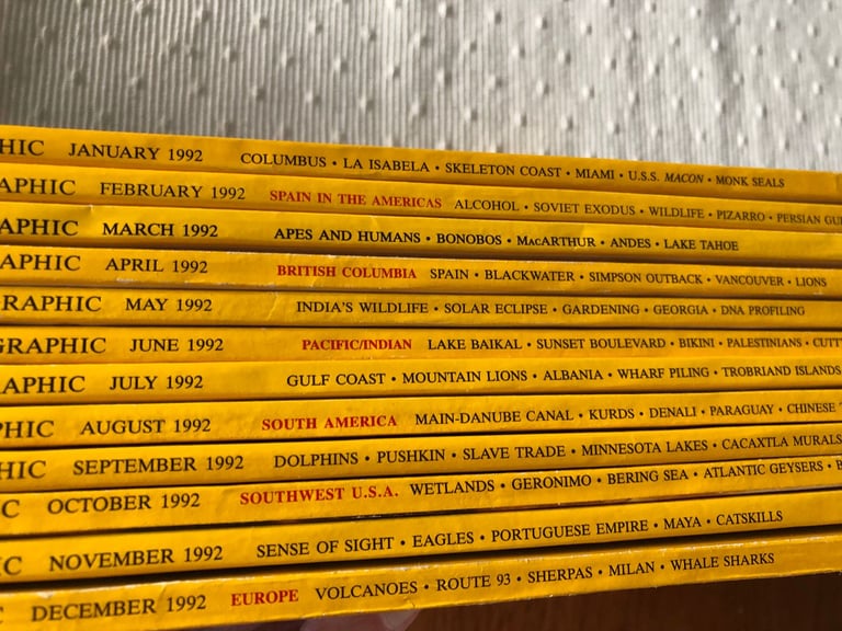 2 Years complete Series of National Geographic 1991 and 1992
