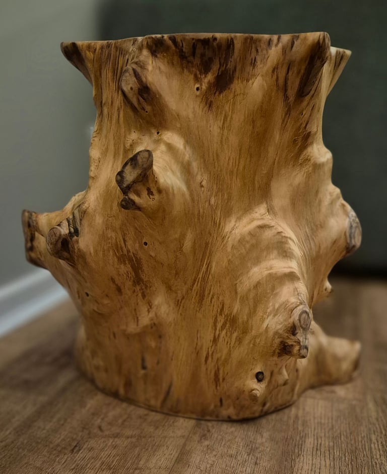 Rustic handmade Live Edge Furniture: Bespoke Sustainable Design, end table. 