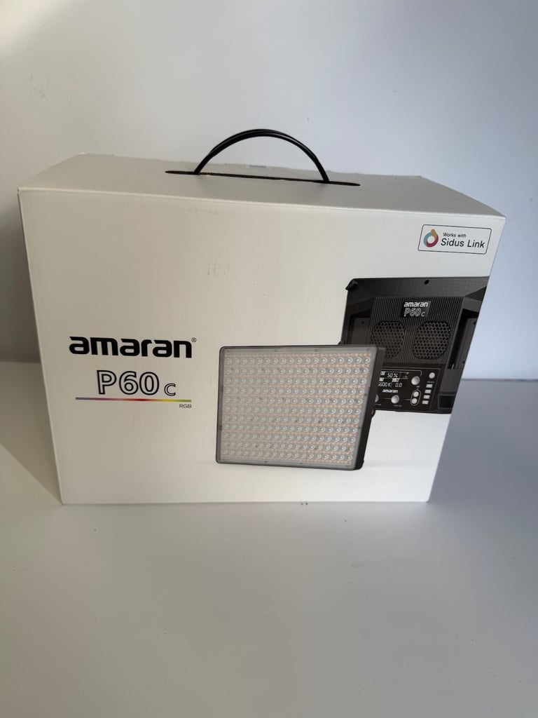 image for Aputure Amaran P60C, RGBWW Full-Colour Video Light Led Panel, 60W, CRI95+