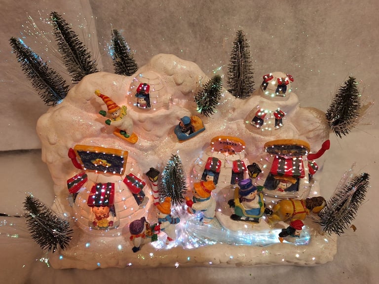 image for Large Christmas Village.  Price drop!