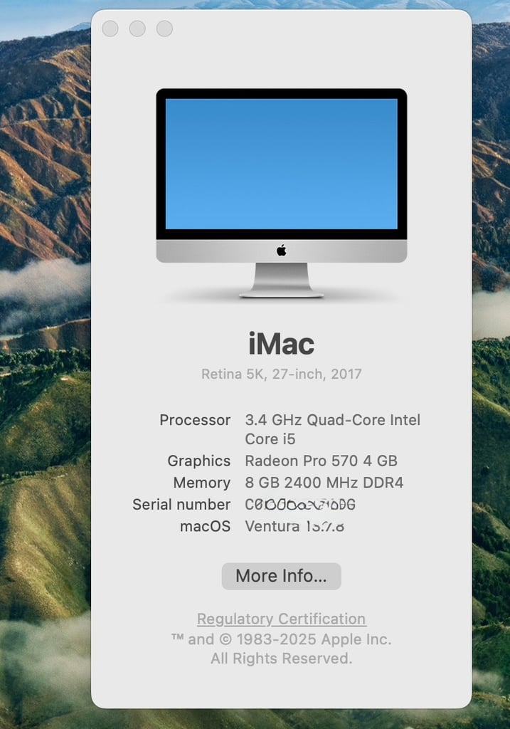 Apple iMac (27 inch) 5K Retina Display