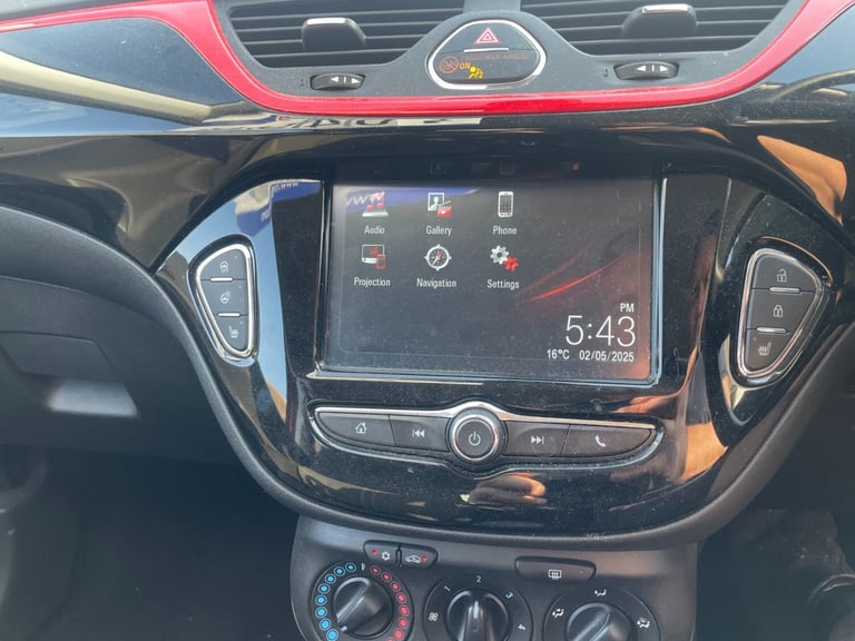 VAUXHALL CORSA 1.4 GRIFFIN with full main dealer service history, bright red,