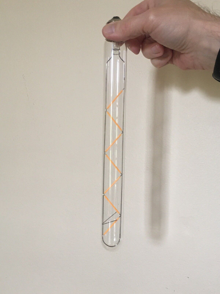 LED Long Light Bulbs - Set of 2. Warm white tube 7W