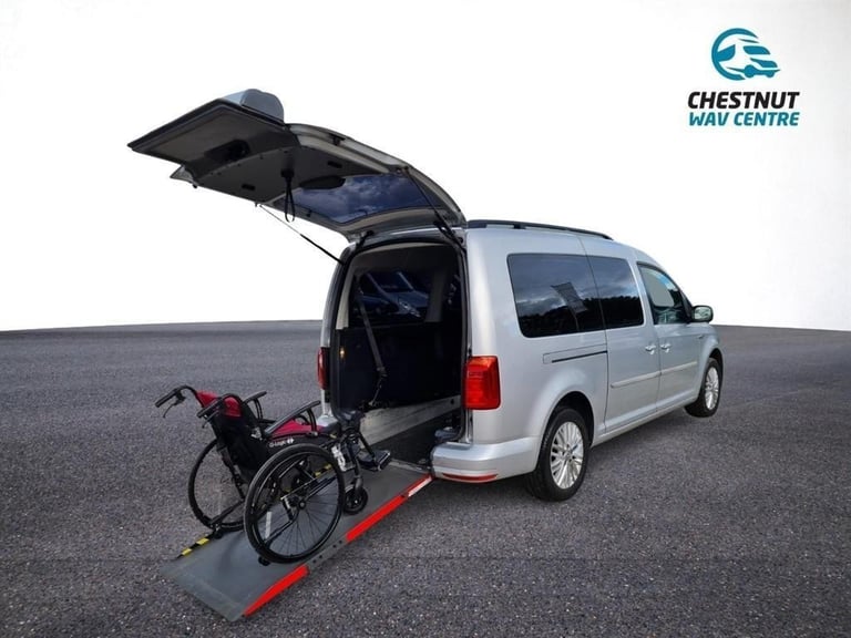 image for Automatic VW Caddy Maxi WAV Wheelchair Access L2H1 LWB 5 Seats 26K 2019 No VAT