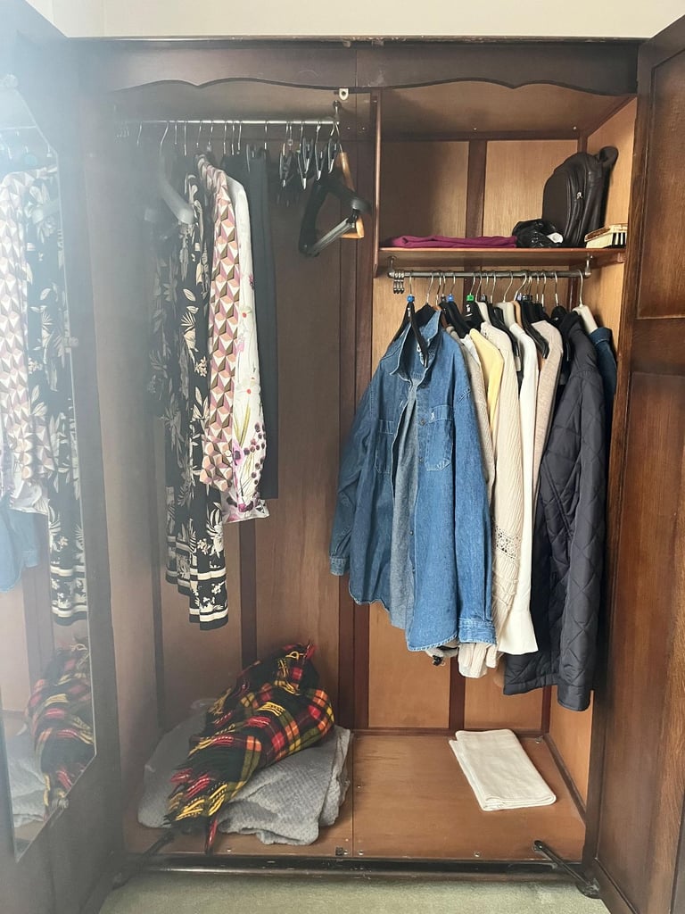 Wooden wardrobe 