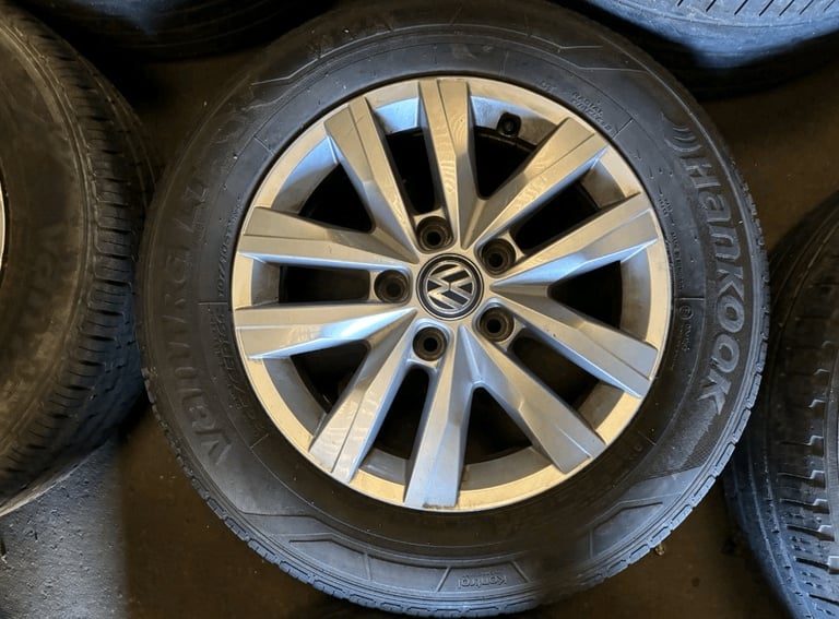 16”  Used Volkswagen transporter “Clayton” Alloy Wheels & Hankook Tyres