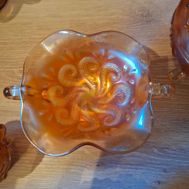 Carnival glass collection