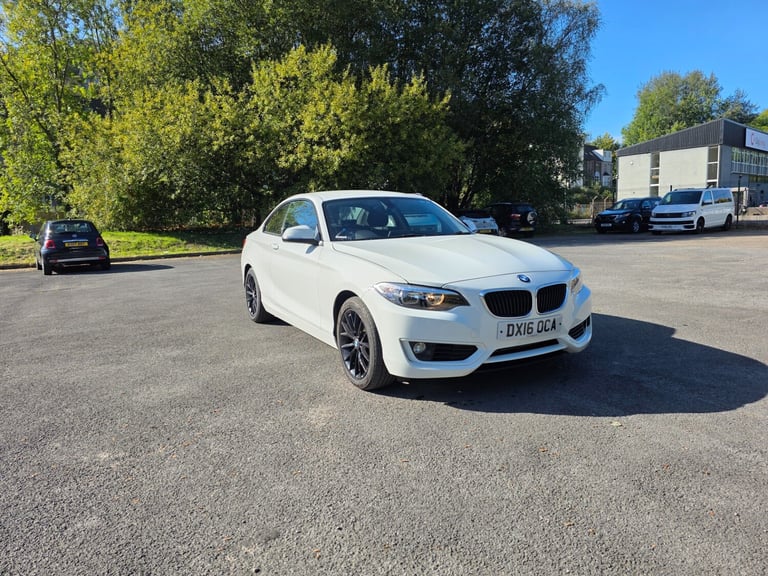 2016 BMW 2 Series 218i SE 2dr Step Auto 8 SPEEDS, NEW SHAPE, PETROL, WHITE COUPE Petrol Automatic