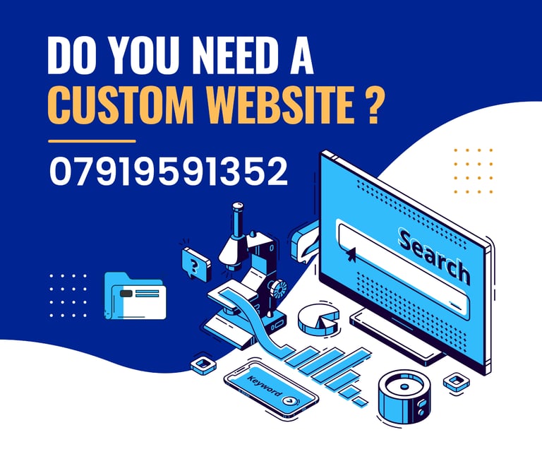 Website Design, £79 | Free Domain, Free Web Hosting, Free Emails, Free SSL