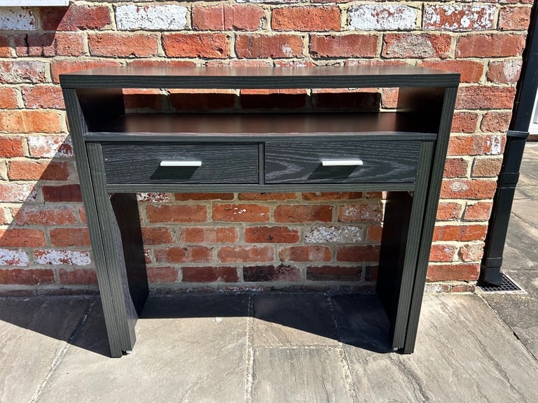Black Office Desk - Good Condition 